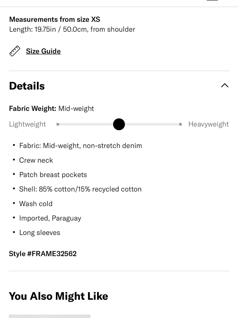 FRAME
Collarless Button Front Jacket XS - Picture 6 of 11
